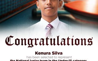 national Junior team in the under15 category at South Asian Junior Table tennis Championship