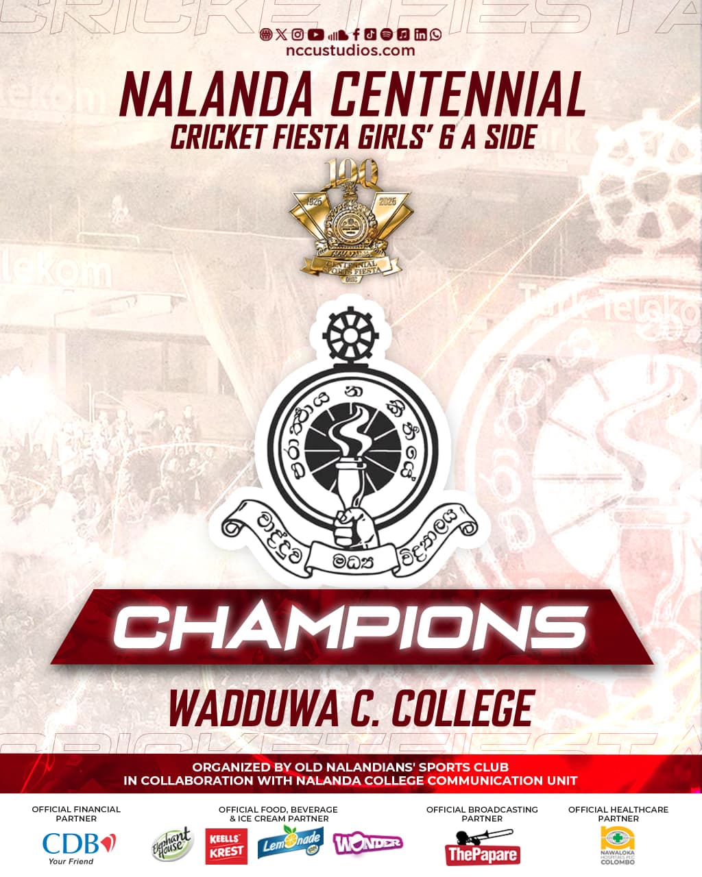 NALANDA CENTENNIAL SPORT FEISTA 2026 - BY ONSC COLLAB WITH NCCUSTUDIOS